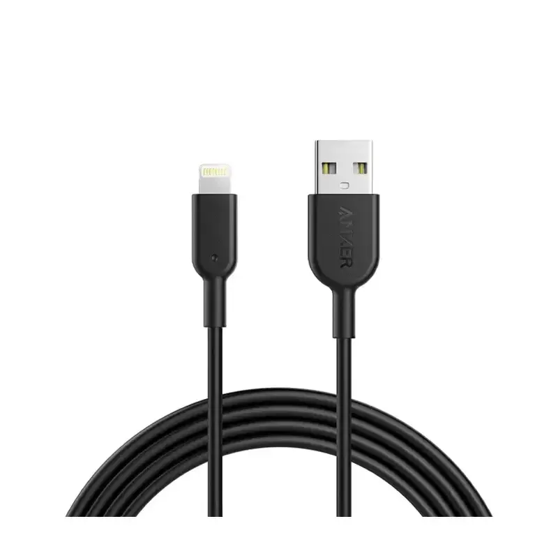 کابل شارژ انکر مدل Anker PowerLine II USB-A to Lightning-A8432 با طول 90 سانتی‌متر