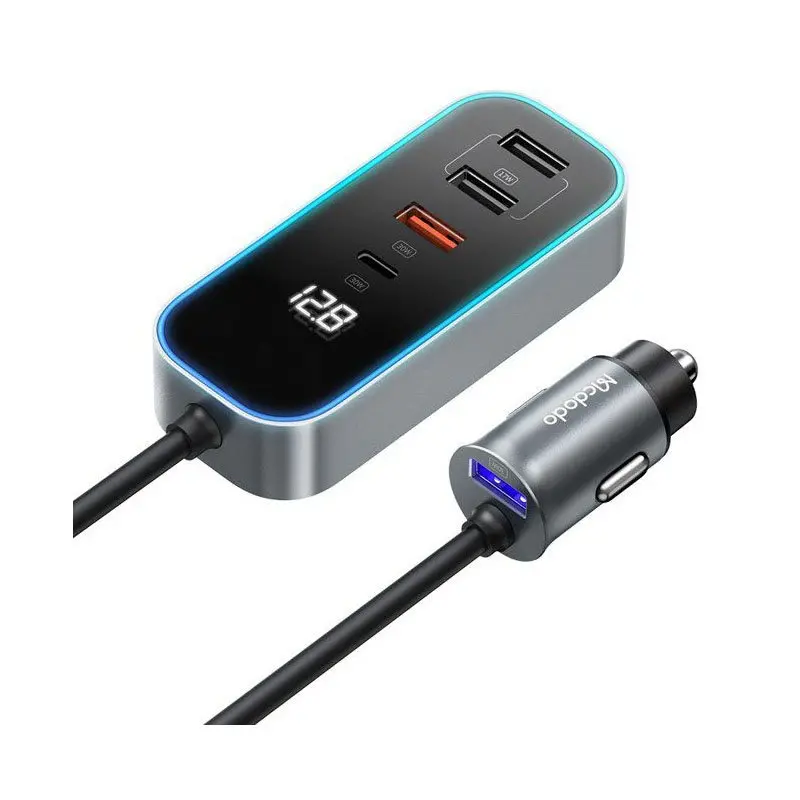 شارژر فندکی 5 پورت مک دودو مدل CC-1900 توان 107 وات