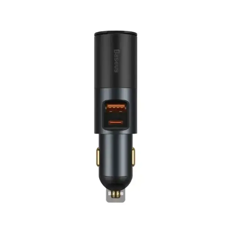 شارژر فندکی باسئوس مدل Share Together Fast Charge 2in1 U+C با توان 120 وات